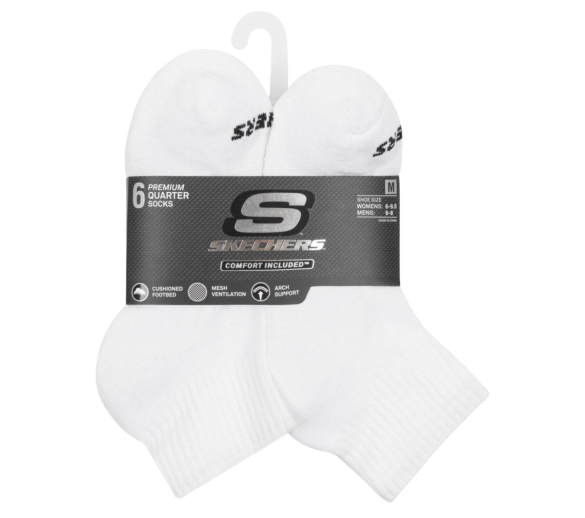 Women|Clothing Skechers 6 Pack Core Quarter Medium Socks | Skechers Women|Clothing