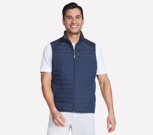 Men Skechers GO SHIELD Cozy Fit Hybrid Vest | Skechers Men