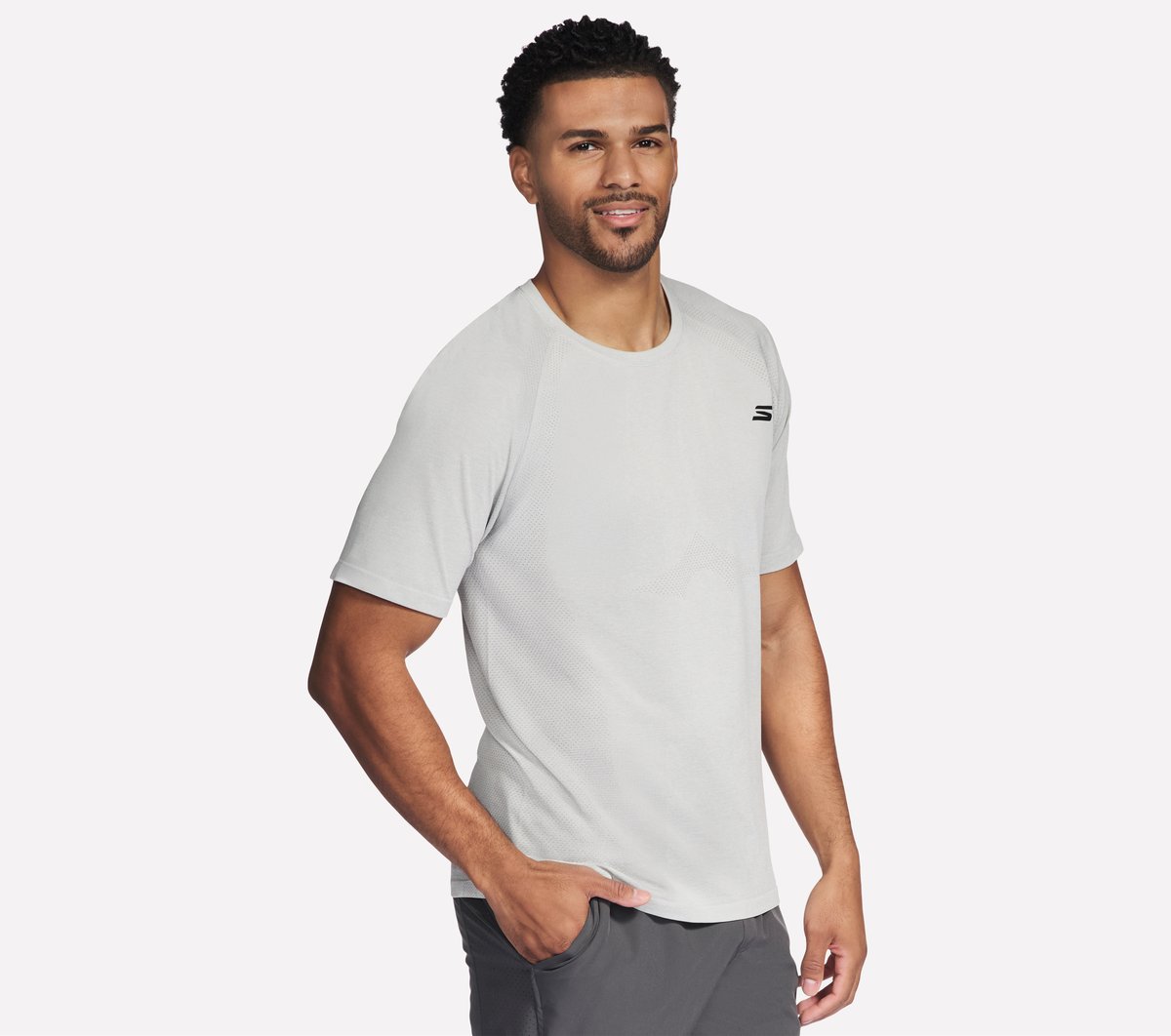 Men Skechers Raglan Seamless Tee | Skechers Men