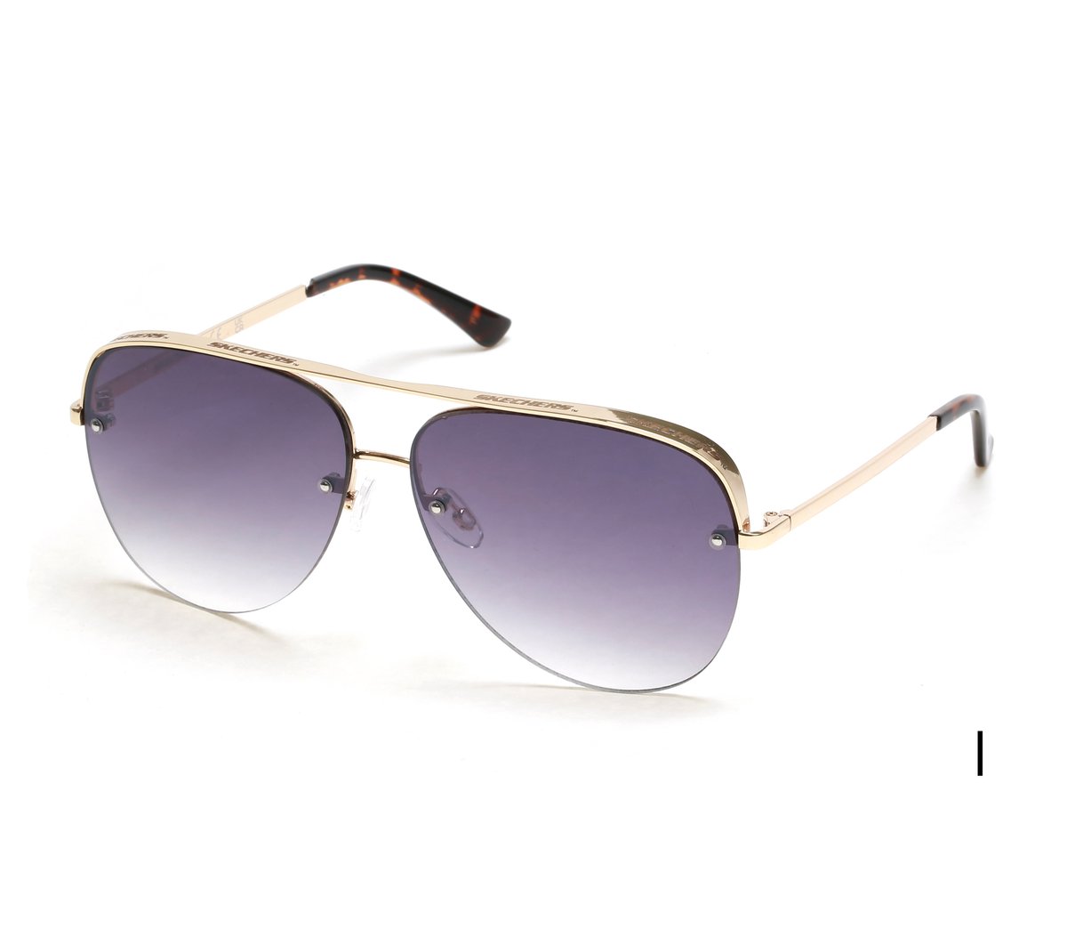 Clothing Skechers Semi-Rimless Metal Aviator | Skechers Clothing