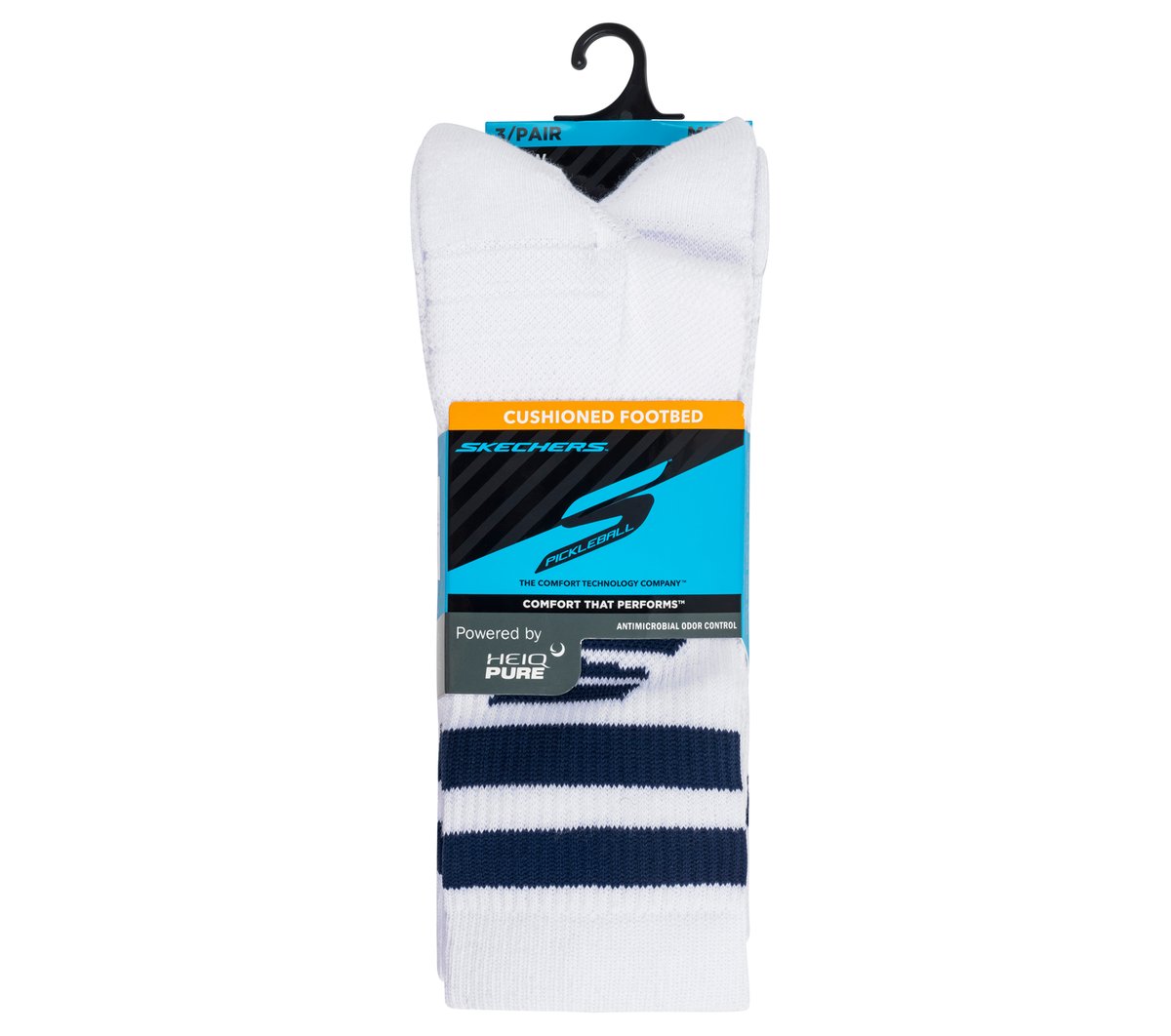 Clothing Skechers 3 Pack Performance Pickleball Crew Socks | Skechers Clothing